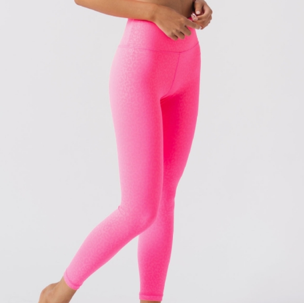 Ziya Pink Leopard Leggings